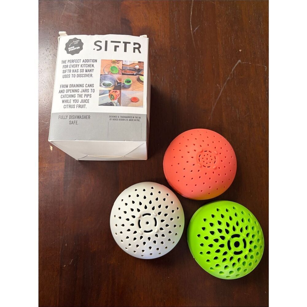 Nesting Can Strainer Mini Colander Set - Silicone Can Strainers